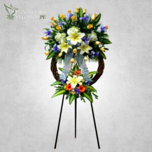 Corona funebre 11 - Rustic