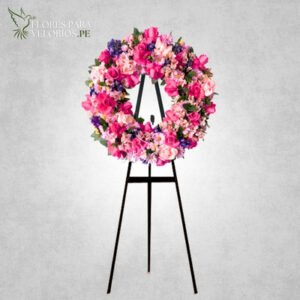 Corona funebre 12 - Pink dawn