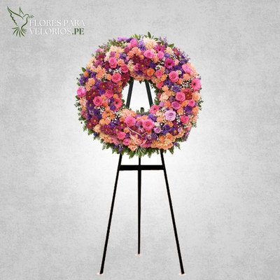 corona funebre 19 bloom - flores para velorios Corona funebre 19 - Bloom