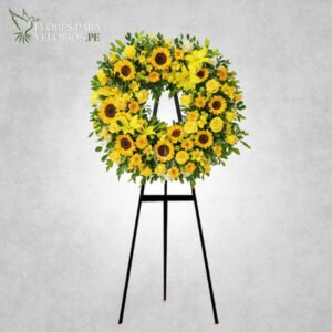 Corona funebre 24 - Girasoles