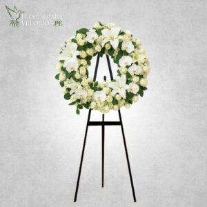 Corona funebre 27 - Orquideas