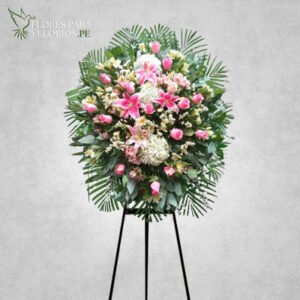 Corona funebre 02 - Rosada