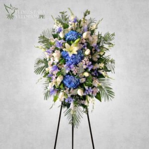 Corona funebre 06 - Cielo azul