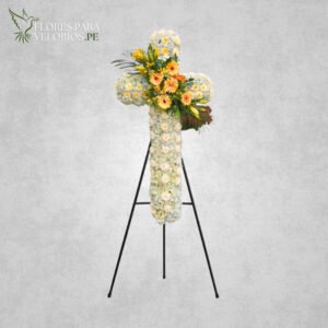 Cruz funebre Gerberas