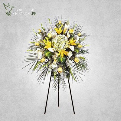 Lagrima pedestal 07 - Amarilla