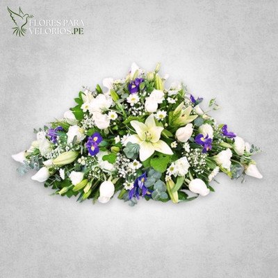 Manto funebre 06 - Flores azules