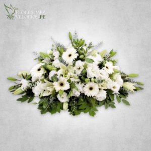 Manto funebre 07 - Flores blancas