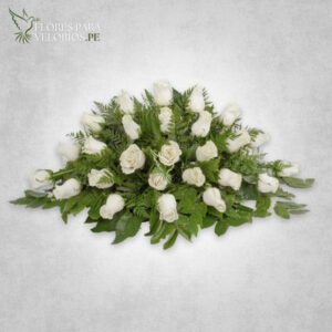 Manto funebre 01 - Rosas blancas