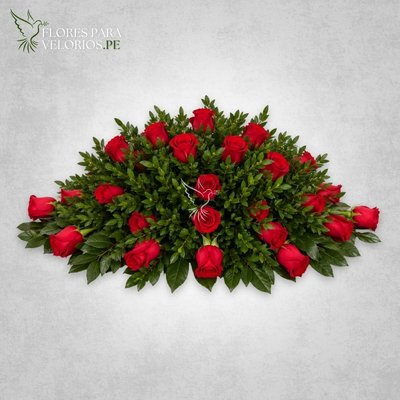 Manto funebre 04 - Rosas rojas