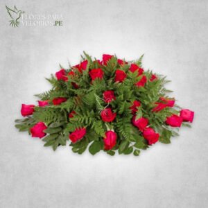 Manto funebre 04 - Rosas rojas